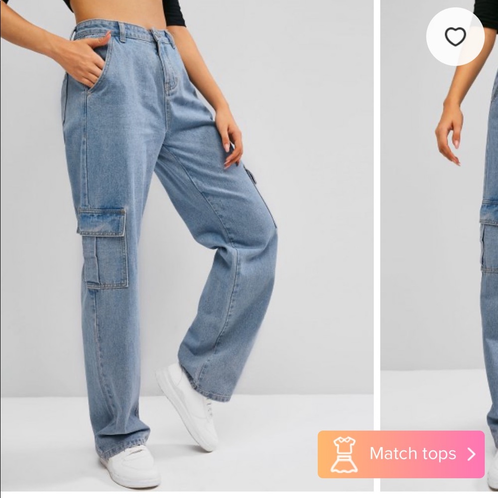 Never worn new with tags Zaful baggy jeans